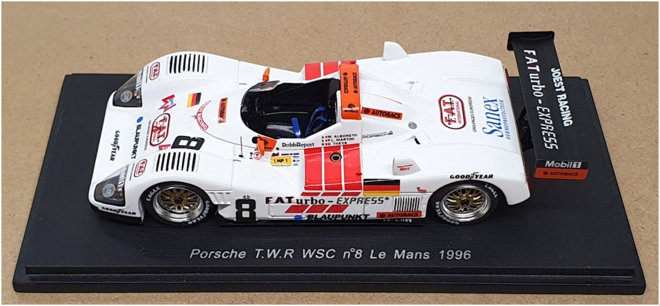 Spark 1/43 Scale S4179 - Porsche T.W.R WSC #8 Le Mans 1996 - White