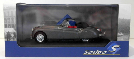 Solido 1/43 Scale S4302400 - 1956 Jaguar XK140 - Gris Metal