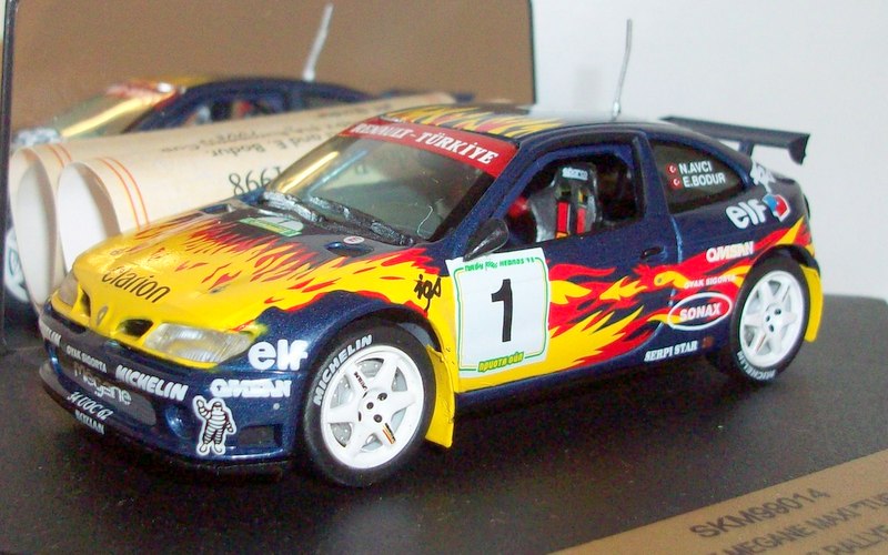 Vitesse 1/43 Scale - SKM99014 Renault Megane Maxi Turquey Hebros rally 1998
