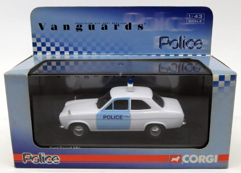 Vanguards 1/43 Scale Model Car VA09502 - Ford Escort Mk1 - Suffolk Police