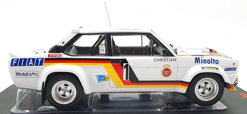 Ixo 1/18 Scale Diecast 18RMC077 - Fiat 131 Abarth #1 Hunsruck 1979 W.Rohrl #1