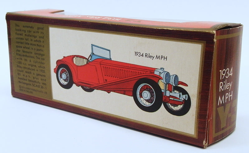 Matchbox Appx 1/43 Scale Diecast Y-3 - 1934 Riley MPH - Metallic Red