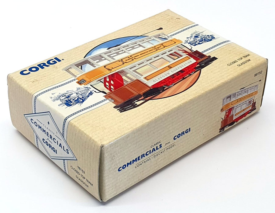 Corgi 13cm Long Diecast 98152 - Dick Kerr Closed Top Tram - Glasgow
