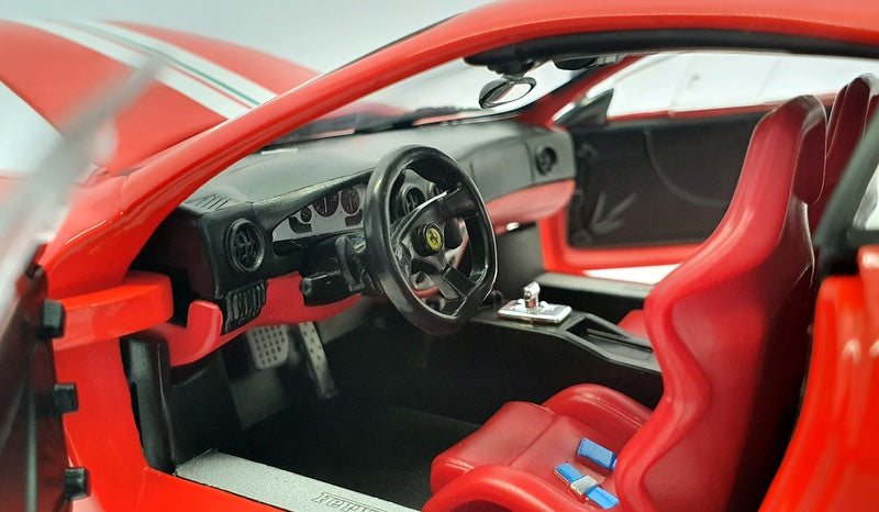 Hot Wheels 1/18 Scale Diecast Car - C0407 Ferrari 360 Stradale Rosso Red