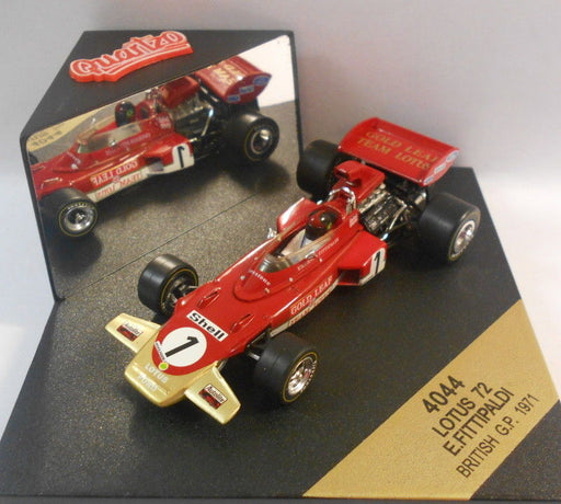Quartzo 1/43 Scale - Q4044 LOTUS 72 E.FITTIPALDI BRITISH GP 1971