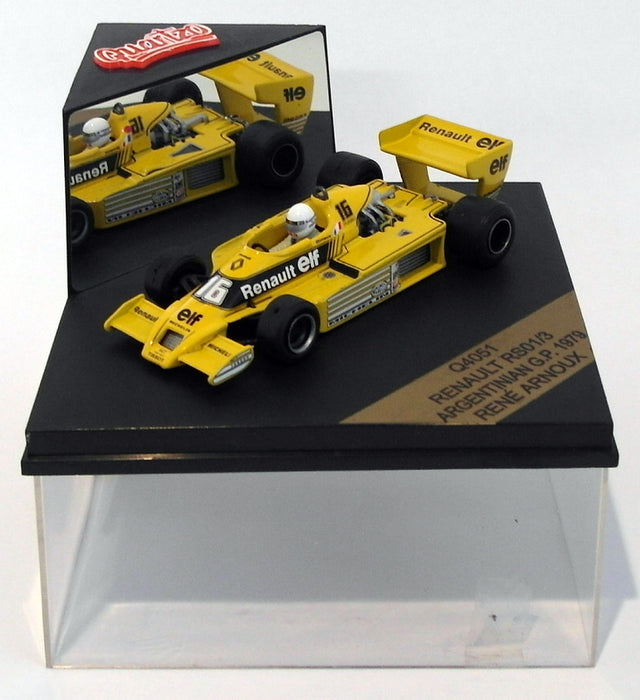 Quartzo 1/43 Scale Q4051 - Renault RS01/3 F1 - Argentinian GP 1979 #16 Arnoux