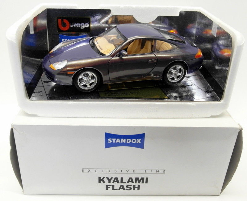 Burago 1/18 Scale diecast - Standox Finish Porsche 911 Kyalami Flash