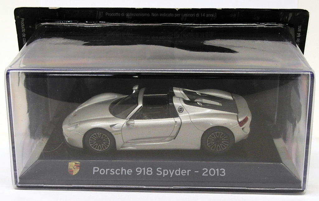 Altaya 1/43 Scale AL12319L - 2013 Porsche 918 Spyder - Silver