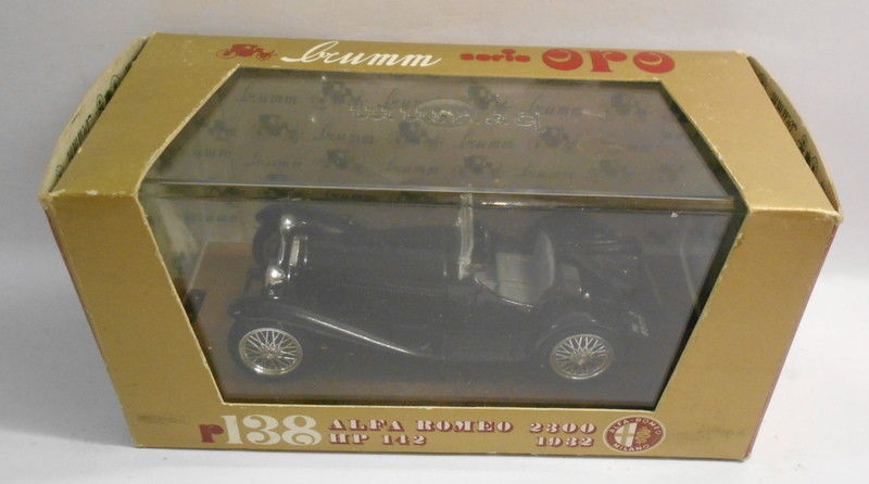 Brumm 1/43 Scale Metal Model - R138 ALFA ROMEO 2300 HP142 1932