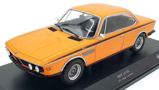 Minichamps 1/18 Scale Diecast 155 028131 - BMW 3.0 CSL 1971 - Orange