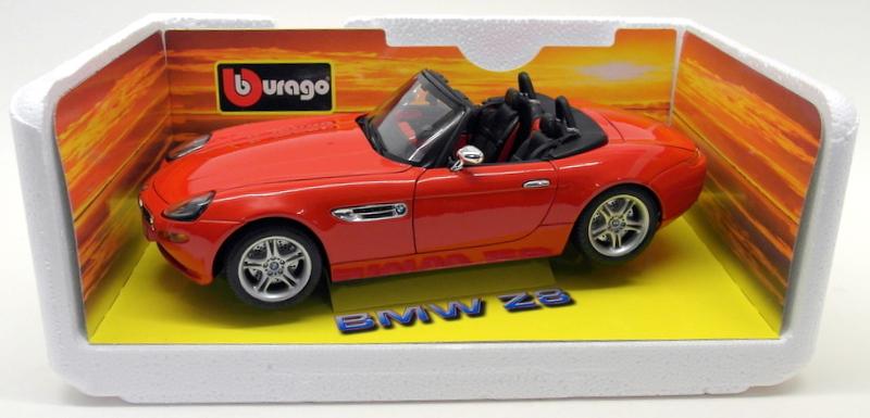 Burago 1/18 Scale Diecast 33772 BMW Z8 Red Roadster Model Car