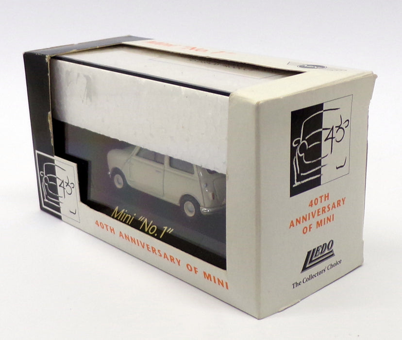 Lledo 1/43 Scale Model Car 10067 - Mini "No.1" 40th Anniversary - Beige