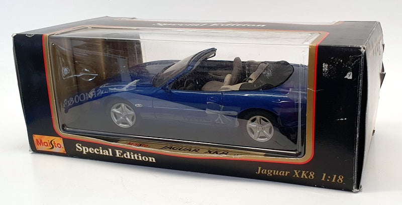 Maisto 1/18 Scale Diecast 31836 - 1996 Jaguar XK8 Convertible - Blue