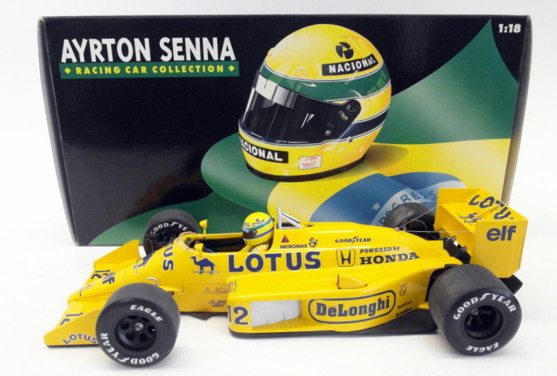 Minichamps 1/18 Scale Diecast - 540 871812 Senna Lotus Honda 99T 1987 #12