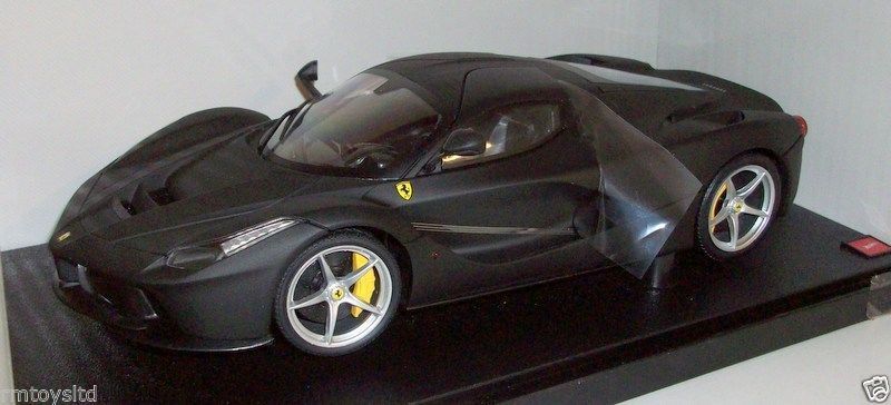 HOT WHEELS 1/18 - BLY53 FERRARI LAFERRARI - MATT BLACK