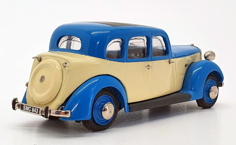 Somerville 1/43 Scale Built Kit 148 - 1937 Rover P2 (6 Light) - Blue/Cream