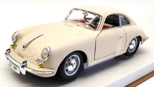 Burago 1/24 Scale Model Car 22079 - 1961 Porsche 356B Coupe - Cream