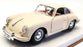 Burago 1/24 Scale Model Car 22079 - 1961 Porsche 356B Coupe - Cream