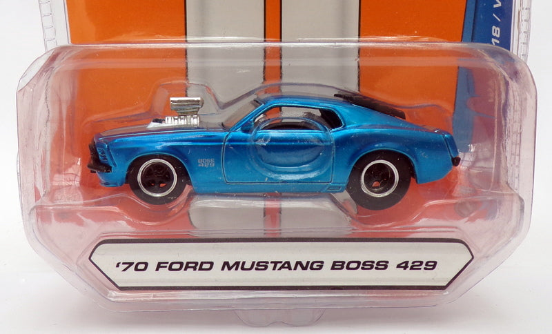 Jada Bigtime Muscle 1/64 Scale 12006 - 1970 Ford Mustang Boss 429 - Met Blue