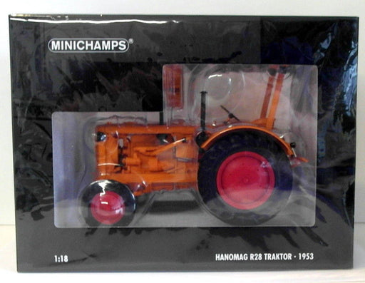 Minichamps 1/18 Scale 109 153072 - 1953 Hanomag R28 Traktor - Orange
