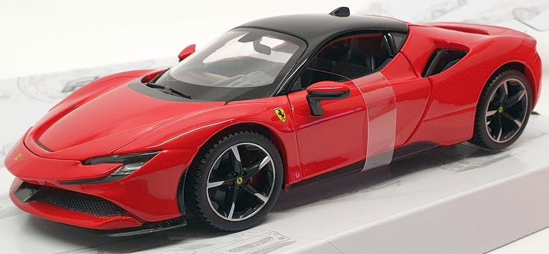 Burago 1/24 Scale Model Car #18 26028 - Ferrari SF90 Stradale - Red