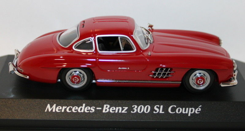 Maxichamps 1/43 Scale Diecast 940039001 Mercedes Benz 300Sl Coupe 1955 Red