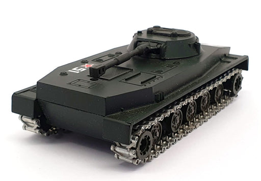 Solido Appx 13cm Long Diecast 207 - Russian PT 76 Tank - Dark Green