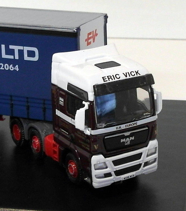 Oxford Diecast 1/76 Scale MAN02CS - MAN TGX - Eric Vick Transport