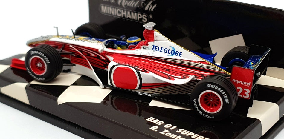 Minichamps 1/43 Scale 430 990023 - F1 BAR 01 Supertec - R.Zonta 1999