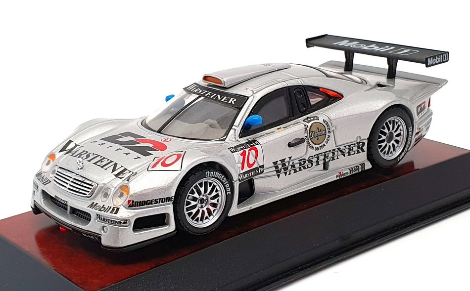 Maisto 1/43 Scale Diecast 31504 - Mercedes CLK-GTR - Silver #10