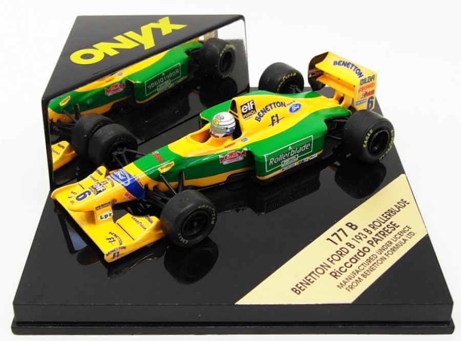 Onyx 1/43 Scale Model Car 177B - Benetton Ford B 193 B Rollerblade - R.Patrese
