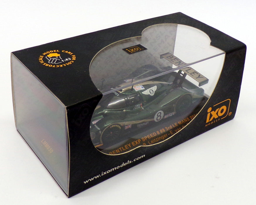 Ixo Models 1/43 Scale Model Car LMM030 - Bentley Speed 8 #8 Le Mans 2001 - Green