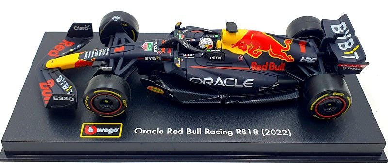 Burago 1/43 Scale 18-38062 - F1 Red Bull Oracle RB18 2022 Max Verstappen #1