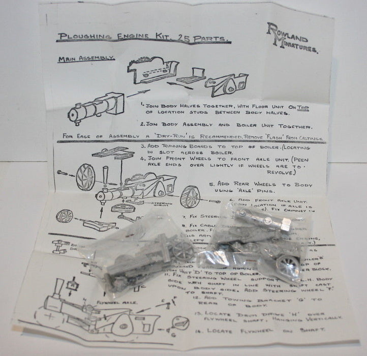 Rowland Miniatures W&T 4MM Scale White Metal Kit - B4 - Road Vehicle Kit