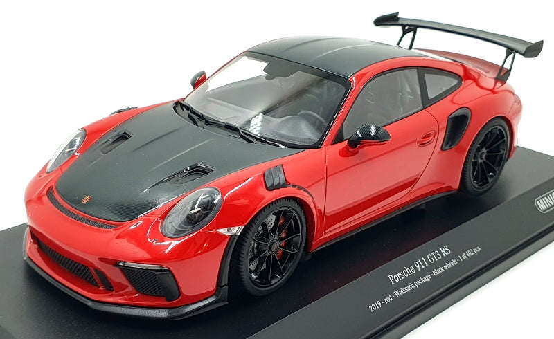 Minichamps 1/18 Scale Diecast 155 068230 - Porsche 911 GT3 RS 2019 Red