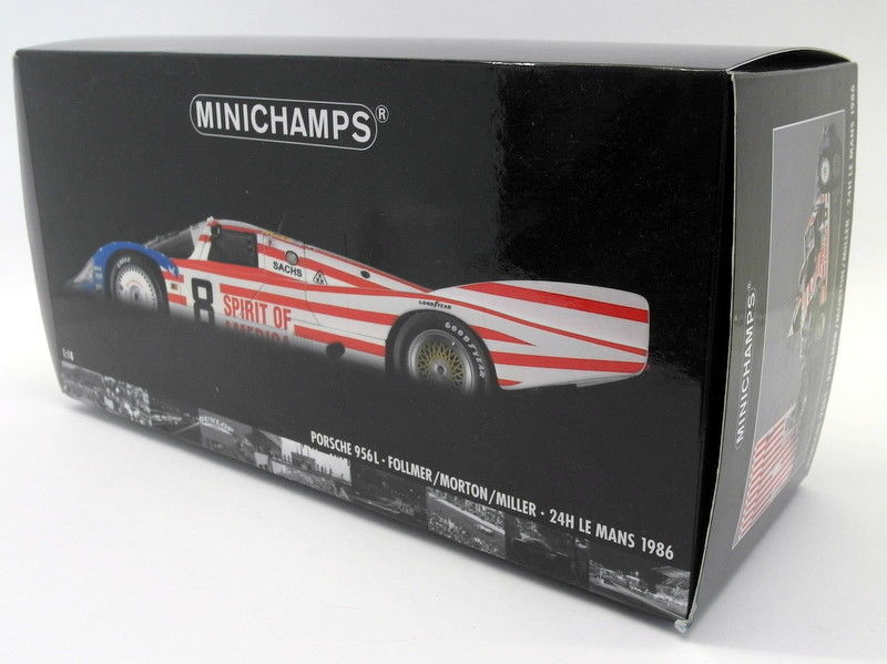Minichamps 1/18 Scale diecast - 180 866508 Porsche 956L 24H Le Mans 1986 Stars