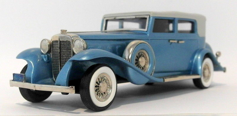 Brooklin 1/43 Scale BRK96A  - 1931 Marmon Sixteen 4Dr Conv  Sedan Met Blue/Grey
