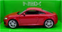 Welly 1/24 Scale Model Car 24057W - 2014 Audi TT Coupe - Red