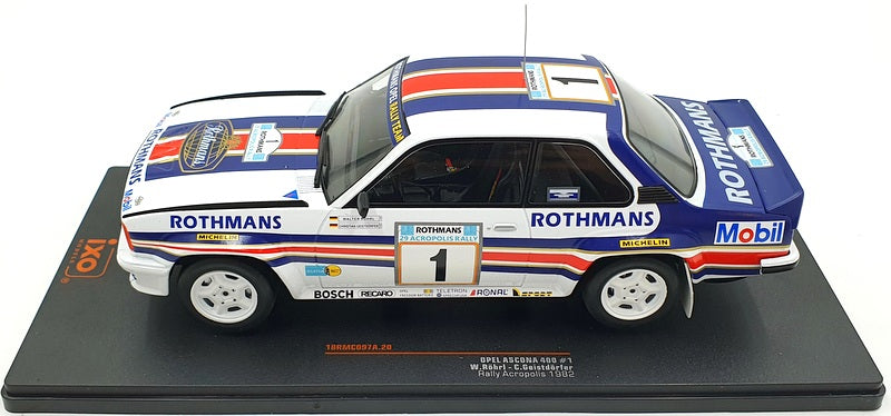 Ixo 1/18 Scale Diecast 18RMC097A - Opel Ascona 400 #1 Acropolis 1982 W.Rohrl