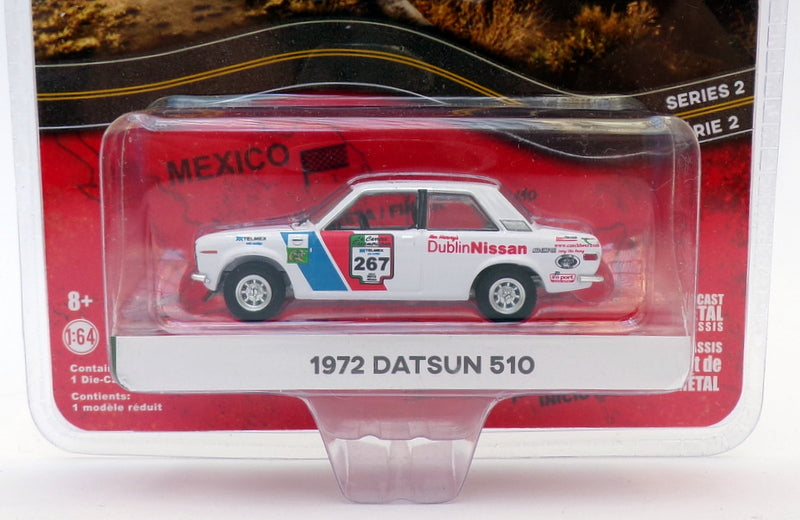 Greenlight 1/64 Scale 13260-E - 1972 Datsubn 510 - #267 Mexico