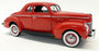 Danbury Mint 1/24 Scale Diecast - 828-005 1940 Ford Deluxe Coupe Red