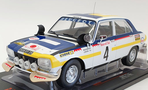 IXO 1/18 Scale Model Car 18RMC044B - 1975 Peugeot 504 #4 Rally du Maroc