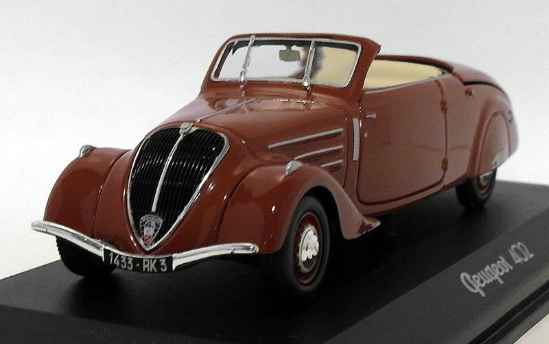 Norev Models 1/43 Scale Diecast 474201 - Peugeot 402 Eclipse - Brown