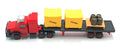 Corgi 1/64 Scale 121221A - Leyland Scammell Truck & Flatbed Trailer - Red/Black