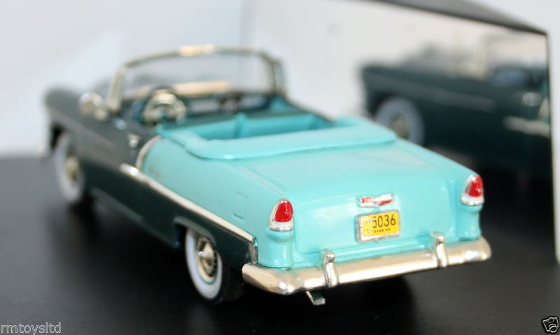 VITESSE 1/43 - AV094D CHEVROLET BEL AIR 1955 OPEN CONVERTIBLE GREEN / SEAMIST