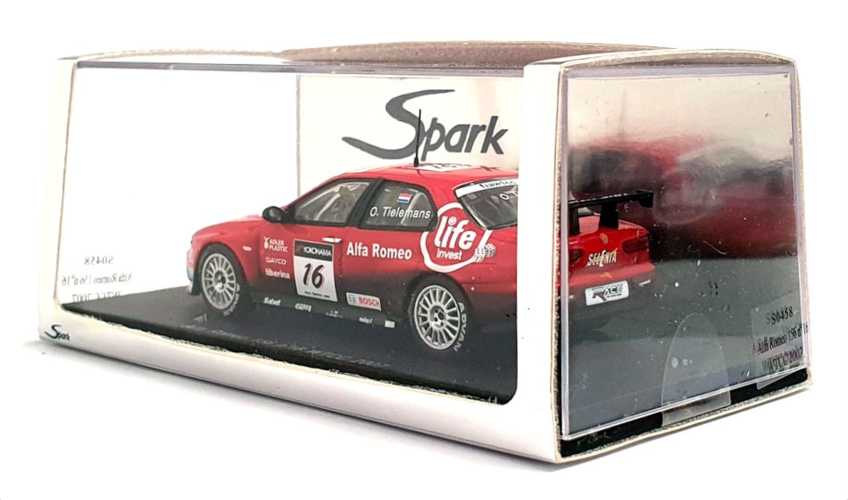 Spark 1/43 Scale Resin S0458 - Alfa Romeo 156 WTCC 2007 - #16 Tielemans