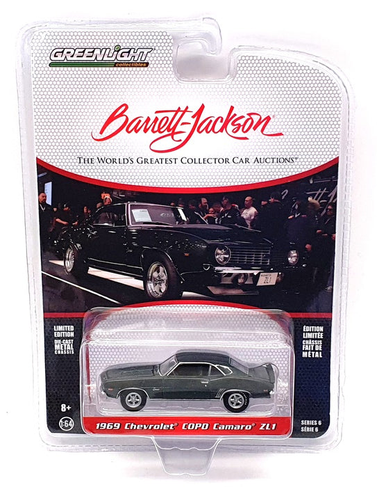 Greenlight 1/64 Scale Model Car 37220-B - 1969 Chevrolet COPD Camaro ZL1 - Green