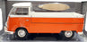 Solido 1/18 Scale S1806701 Volkswagen VW T1 Pick Up 1950 - Orange/White