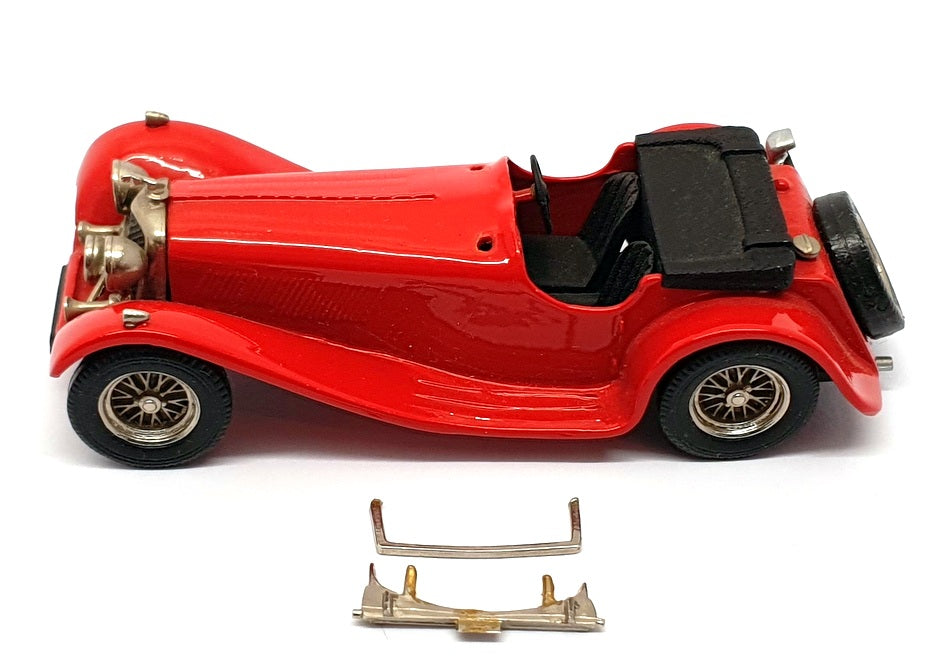 Western Models 1/43 Scale WMS11 - 1938 Jaguar SS100 3.5L - Red