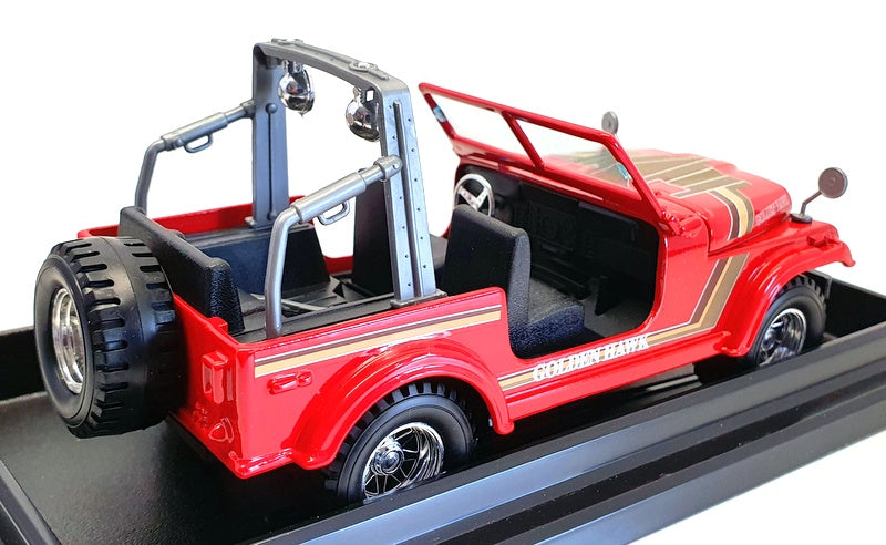 Burago 1/24 Scale Model Car 5007 - Jeep Wrangler "Golden Hawk" - Red